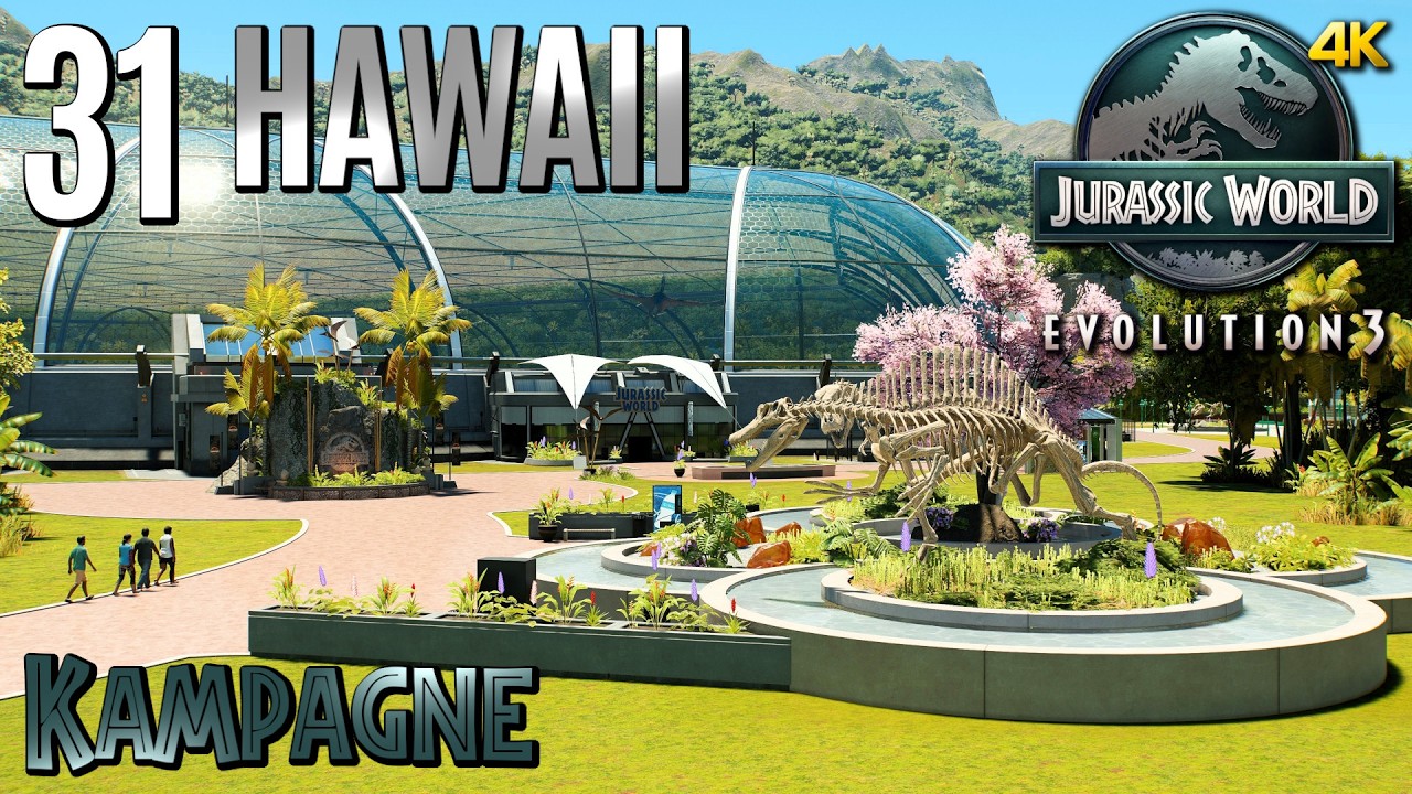 Jurassic World Evolution 3: Kampagne [31] • Kauai, Hawaii • Den Aviarium-Bereich dekorieren