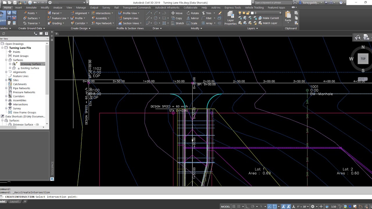 Adding a Turn Lane with Corridors