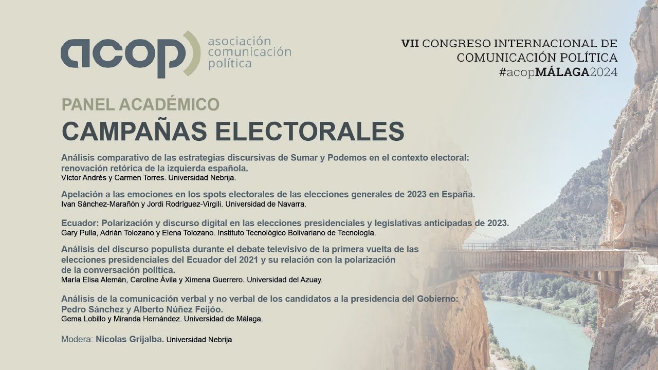 PANELES ACADÉMICOS CAMPAÑAS ELECTORALES