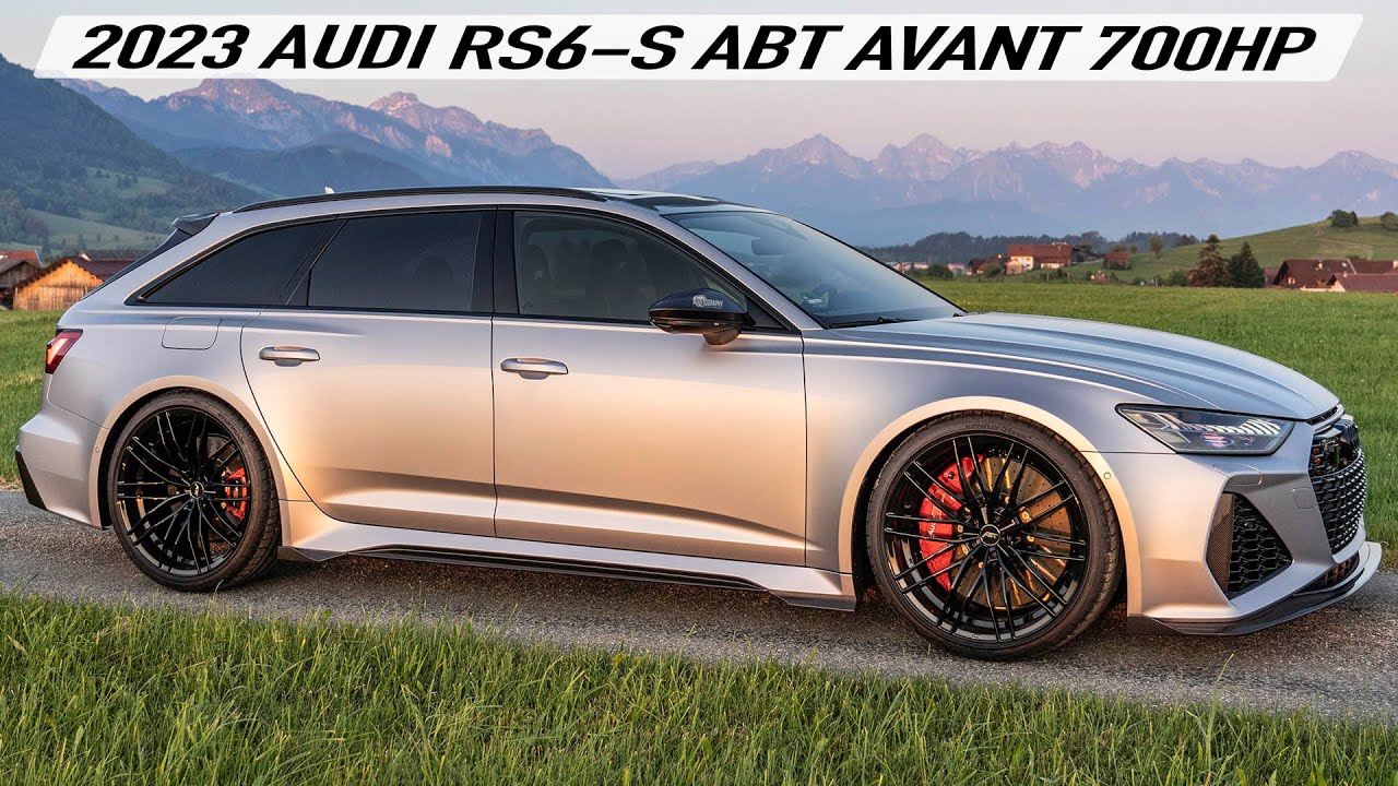 GORGEOUS! 2023 AUDI RS6-S AVANT ABT 700HP - FLORETT SILVER MATTE - In detail, accelerations, sounds