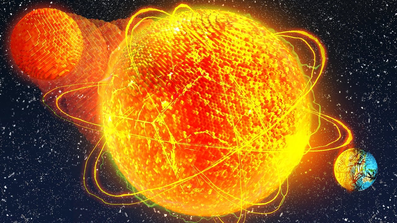 How Big Can The Sun Get? - simulated by Minecraft