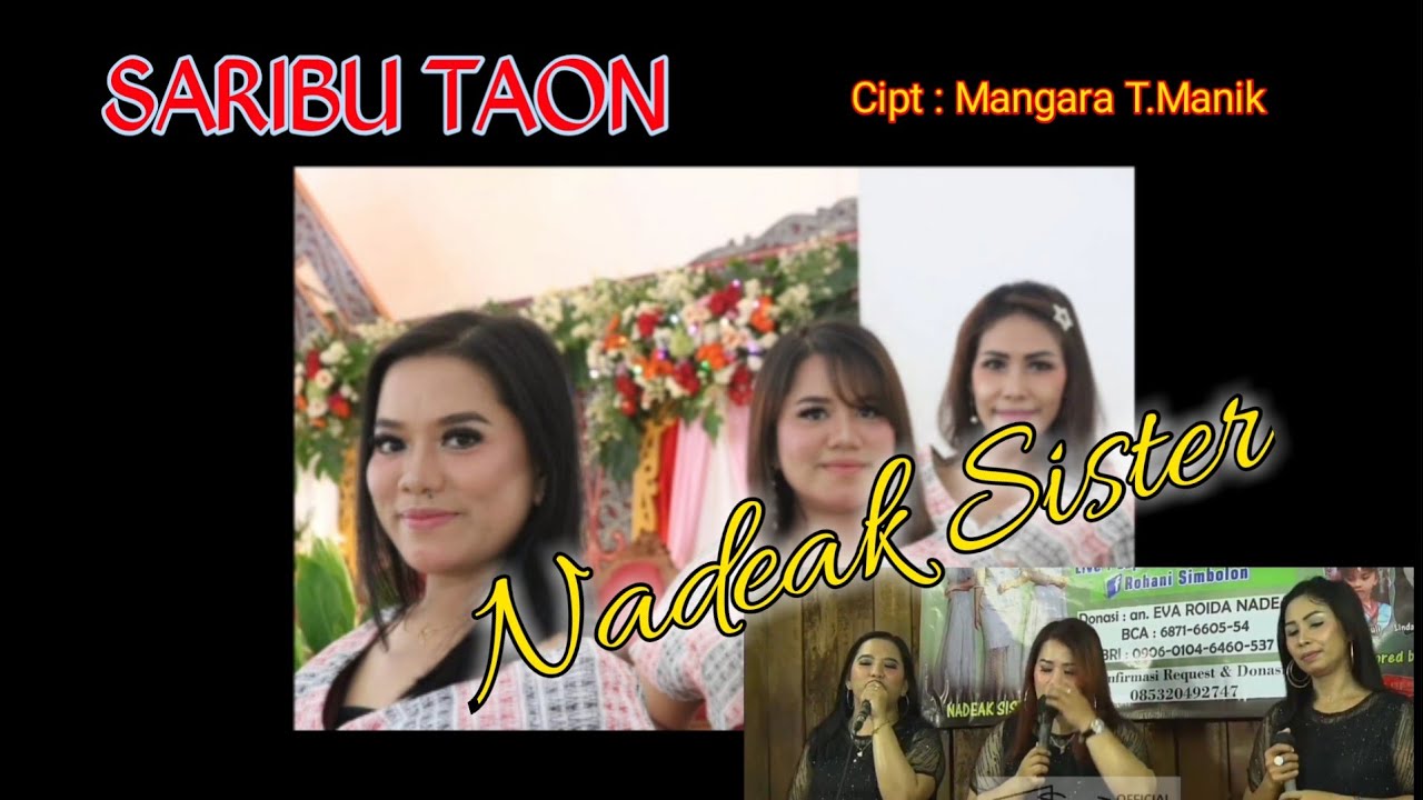 SARIBU TAON - NADEAK SISTER - COVER(streaming) - Cipt : Mangara Tua Manik