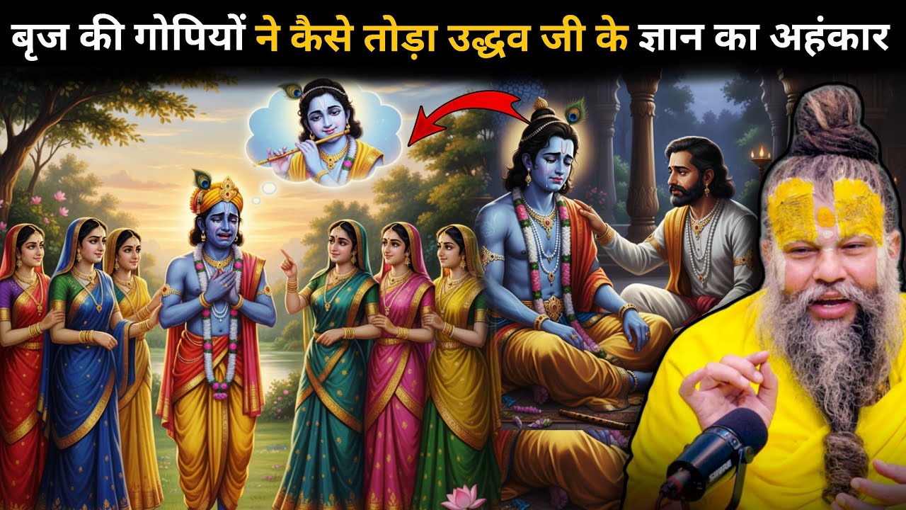 जब ब्रज गोपियों ने उद्धव के ज्ञान को चूर चूर कर दिया🤯 क्यों कहा जाता है गोपियों को प्रेम की ध्वजा 🤔