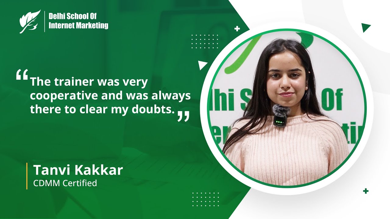 DSIM course Review || Tanvi Kakkar