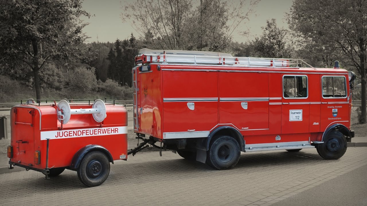 Feuerwehr Mercedes LP 608 - historical fire truck - driving experience