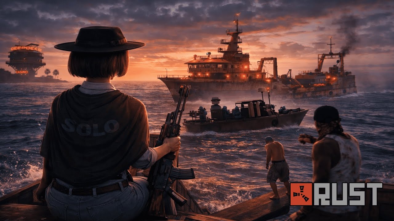 وحيد في المحيط… تحديث القراصنة 🌊 | RUST SOLO