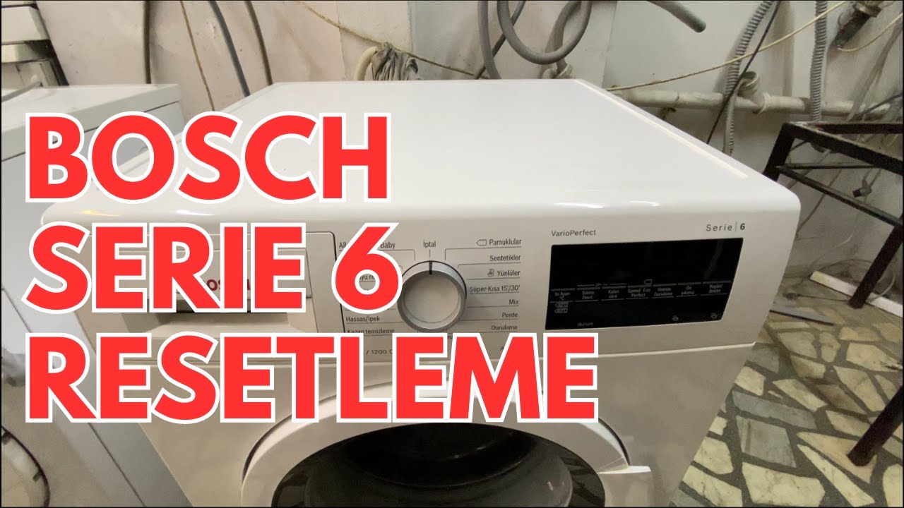 Bosch Serie 6 Çamaşır Makinesi Resetleme и Hata Kodu Silme | Bosch E28 Арыза Коду #bosch #siemens