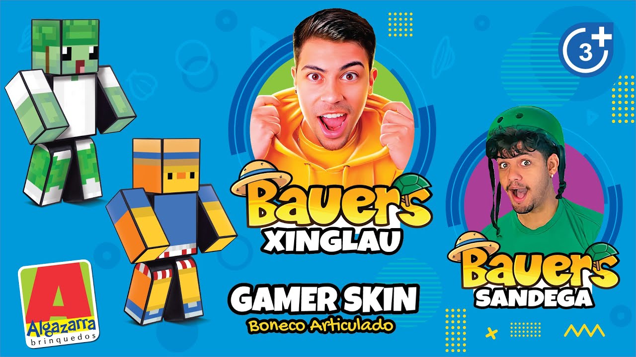Gamers Skins Bonecos Articulados Bauers- Xinglau e Sandega