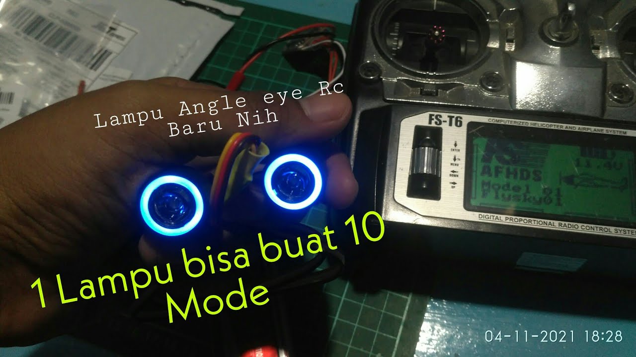 Lampu Led Rc Angel eye baru 1 lampu bisa buat 10 mode