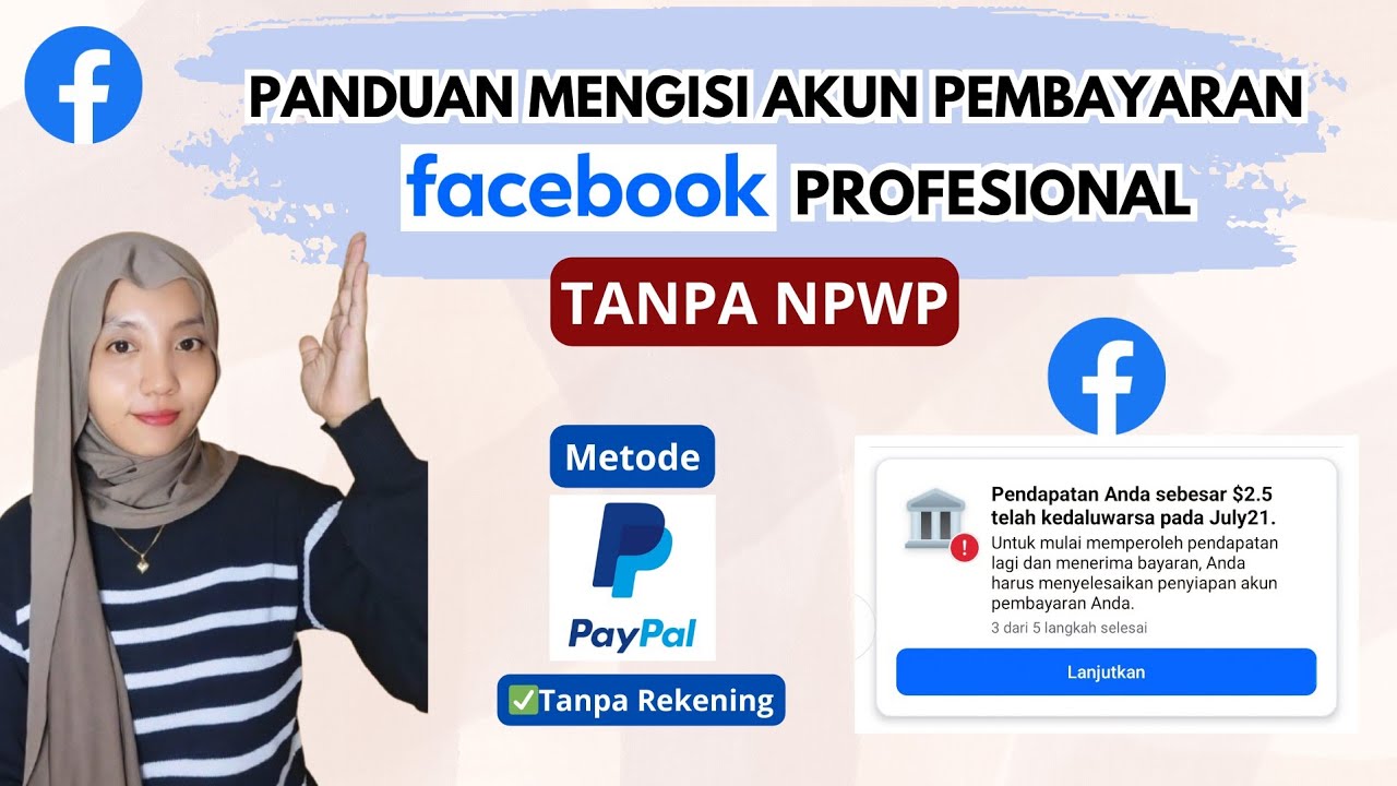 UPDATE 2025!! CARA MENGISI AKUN PEMBAYARAN FACEBOOK PROFESIONAL TANPA NPWP TANPA NOMOR REKENING