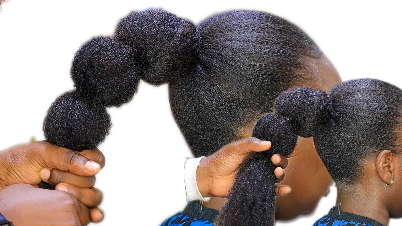 Short Hair Can’t Have A Bun? Am In Love With This Hair Extension For My 4C Hair.