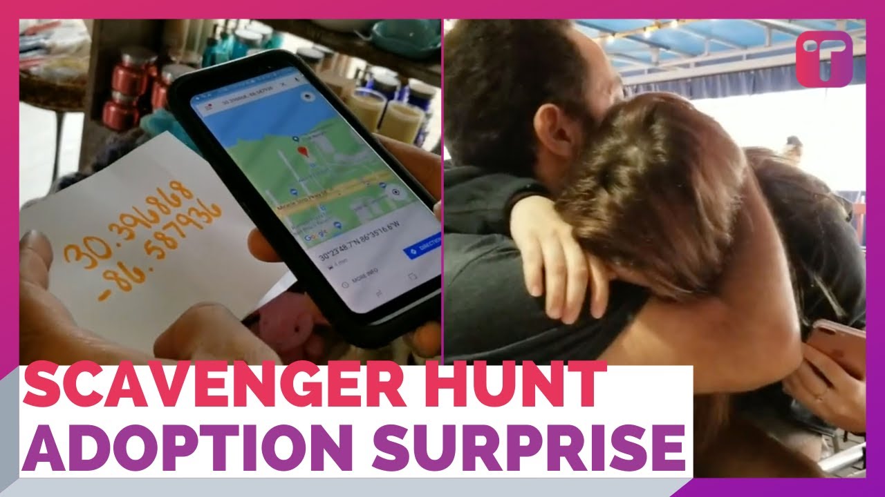 Birthday Scavenger Hunt Surprise Adoption