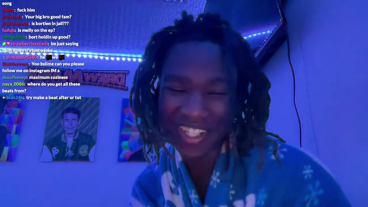 YNW Bslime Recording A Fire Song Full Twitch Live (8/14/2025)