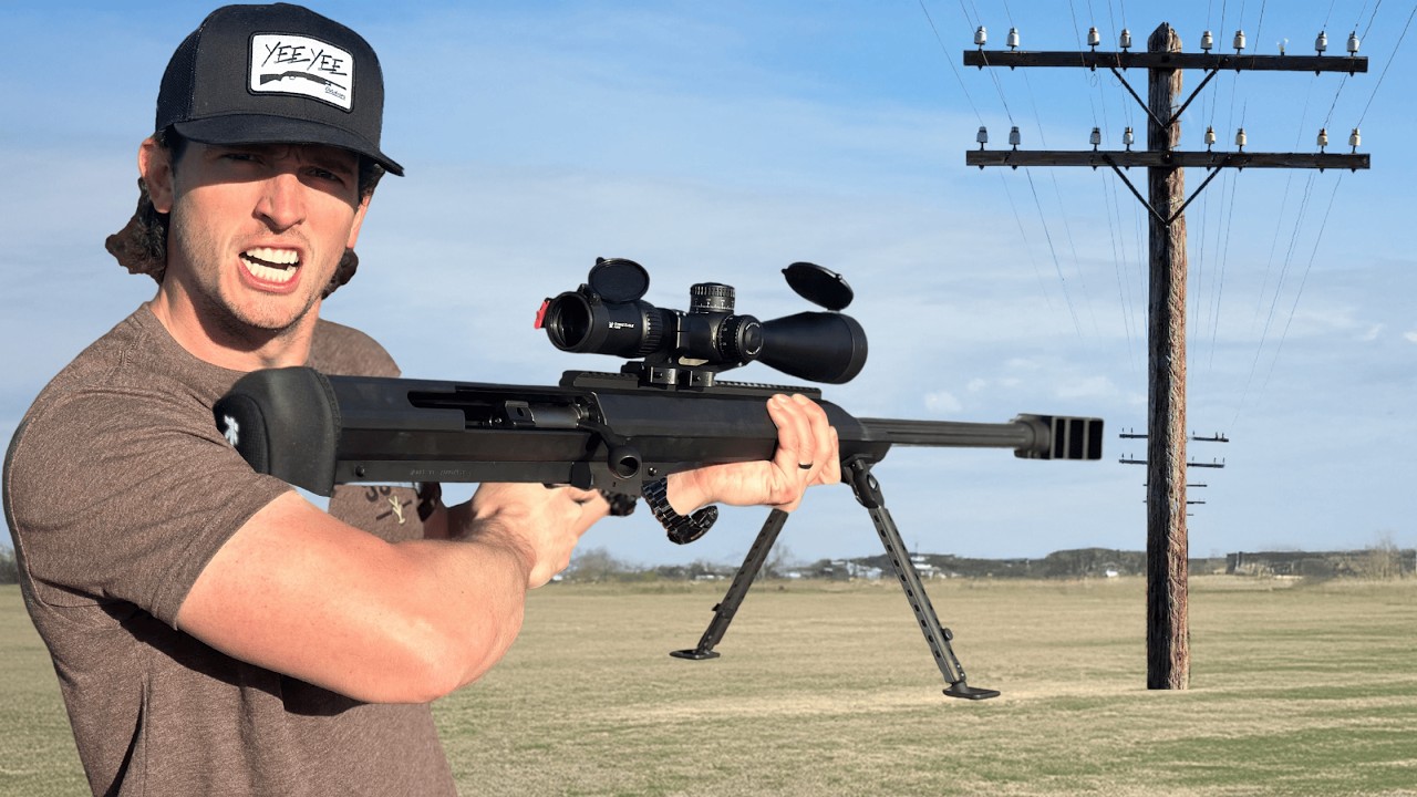 Может ли телефонный столб остановить снайперскую винтовку 50 калибра?