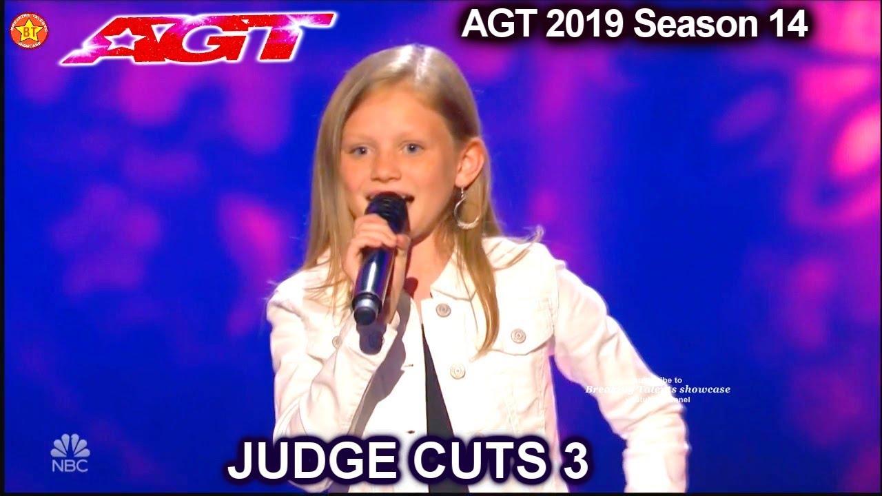 Ansley Burns 12 yo SINGS 2nd HALF 