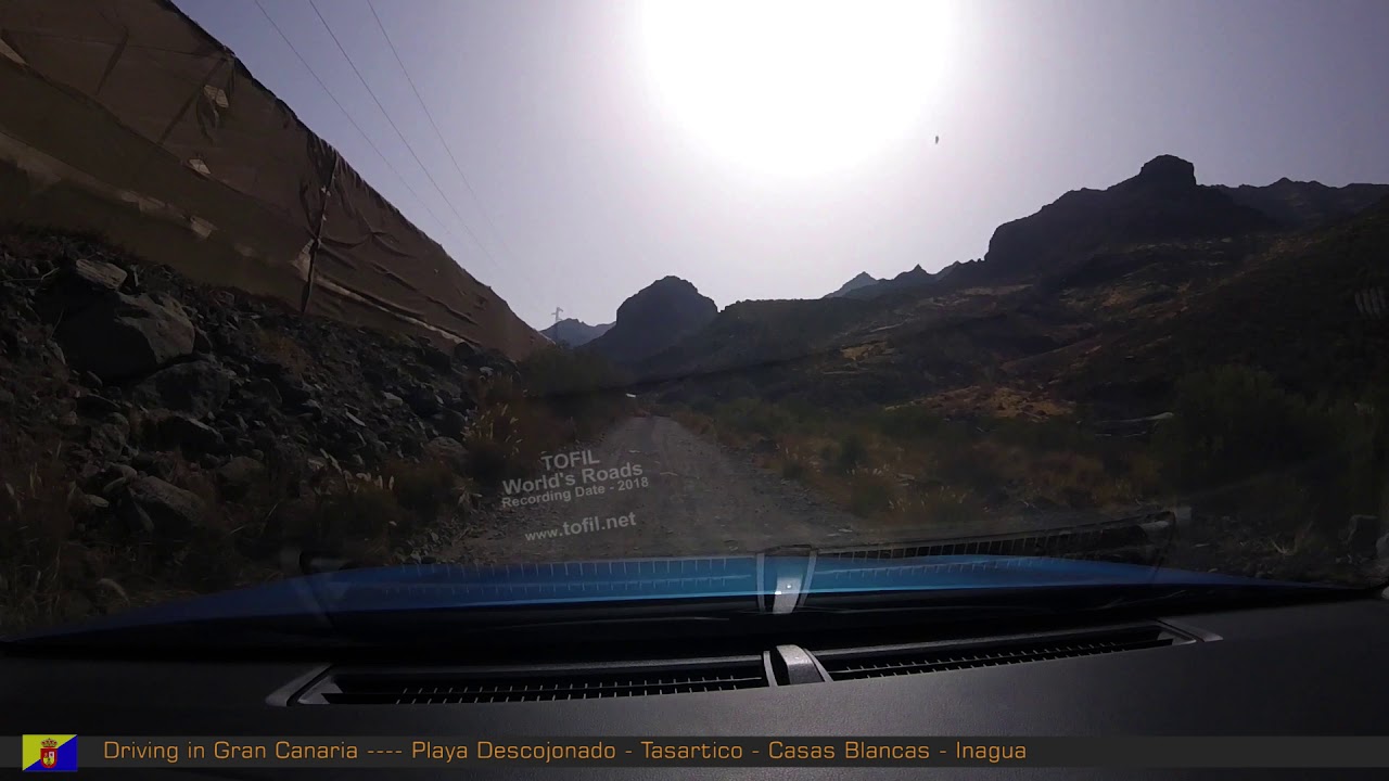 748 Driving in Gran Canaria Playa Descojonado - Tasartico - Casas Blancas - Inagua