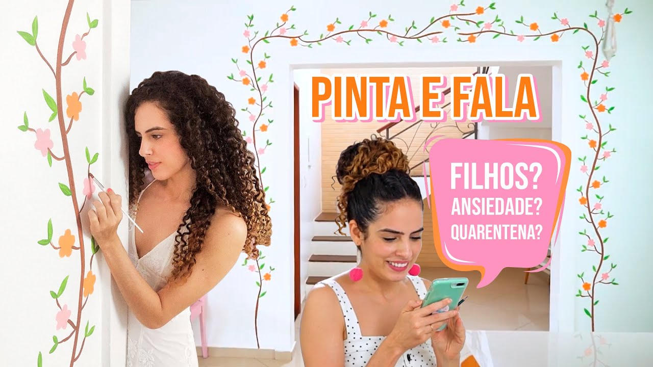 PINTANDO A PAREDE DA SALA E RESPONDENDO PERGUNTAS: Filhos? Sonhos? Futuro? | Paula Stephania