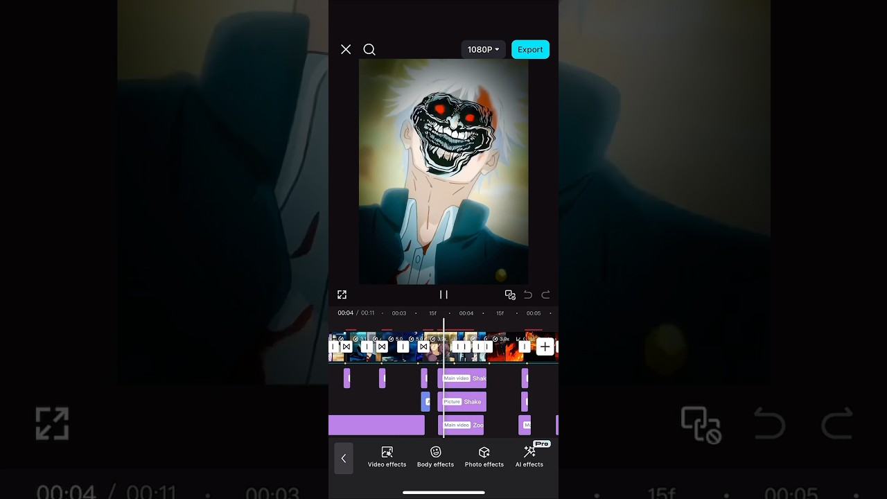 Troll Face [CapCut Result] #transition #anime #capcut #tutorial #edit #shake #gojo #sukuna #foryou