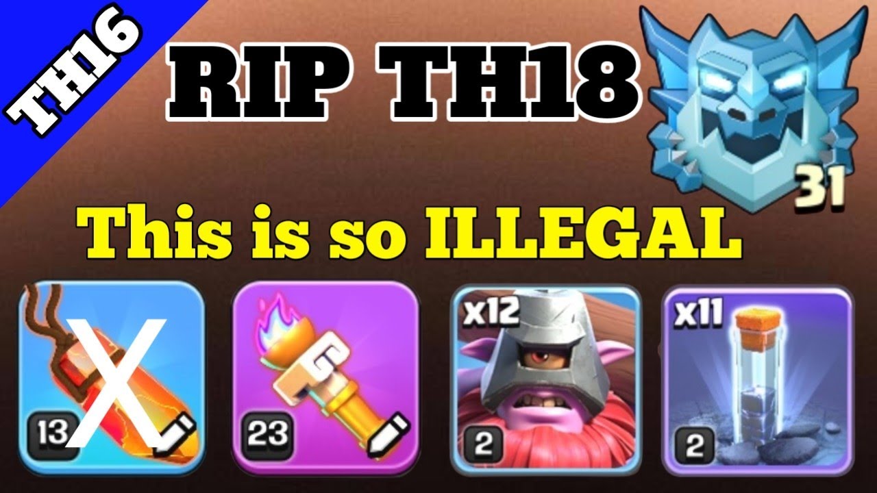 E31 BEST Th16 vs Th18: This GENIUS combo INSULTED higher bases (Clash Of Clans)