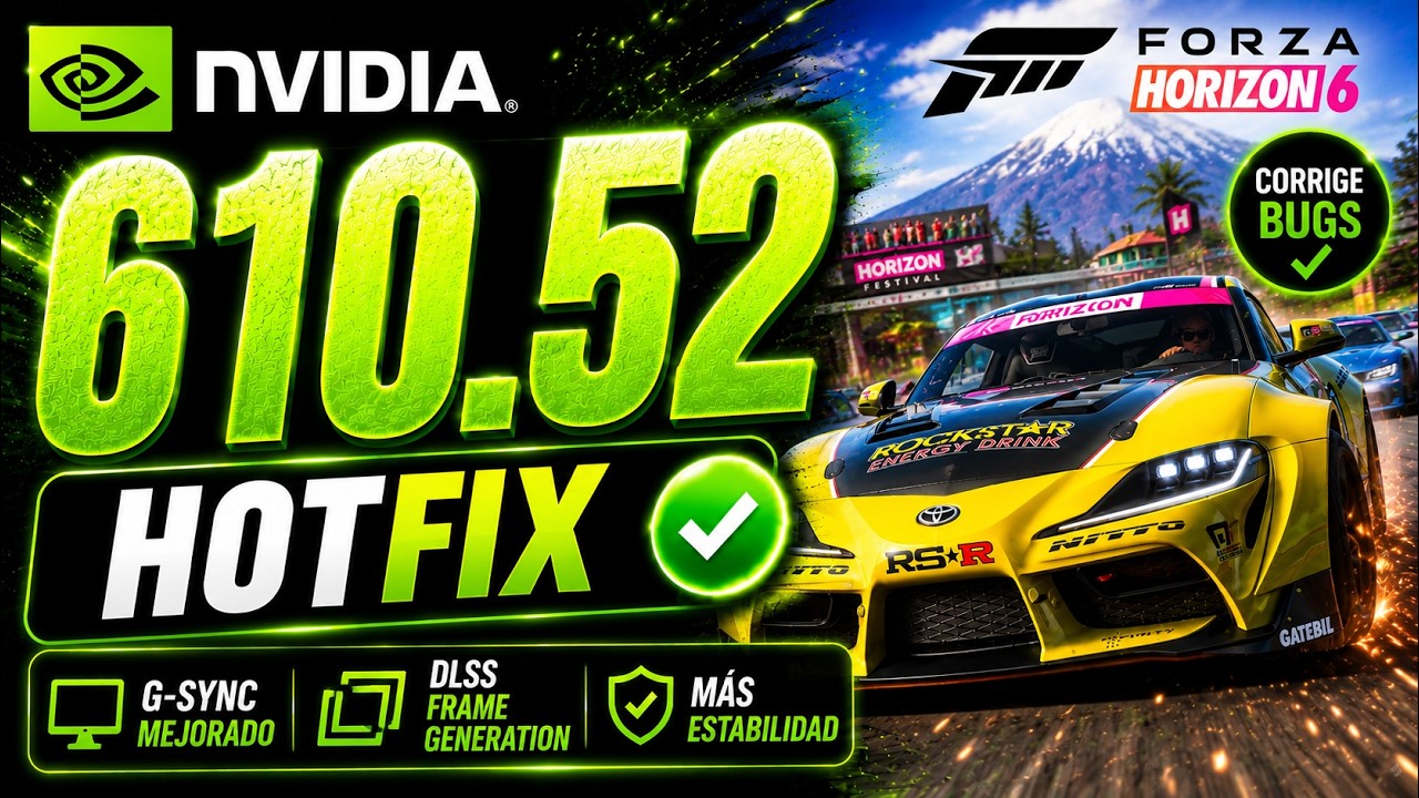 🚨 NVIDIA LANZA EL HOTFIX 610.52 &iexcl;EXCELENTES MEJORAS PARA EL 610.47!