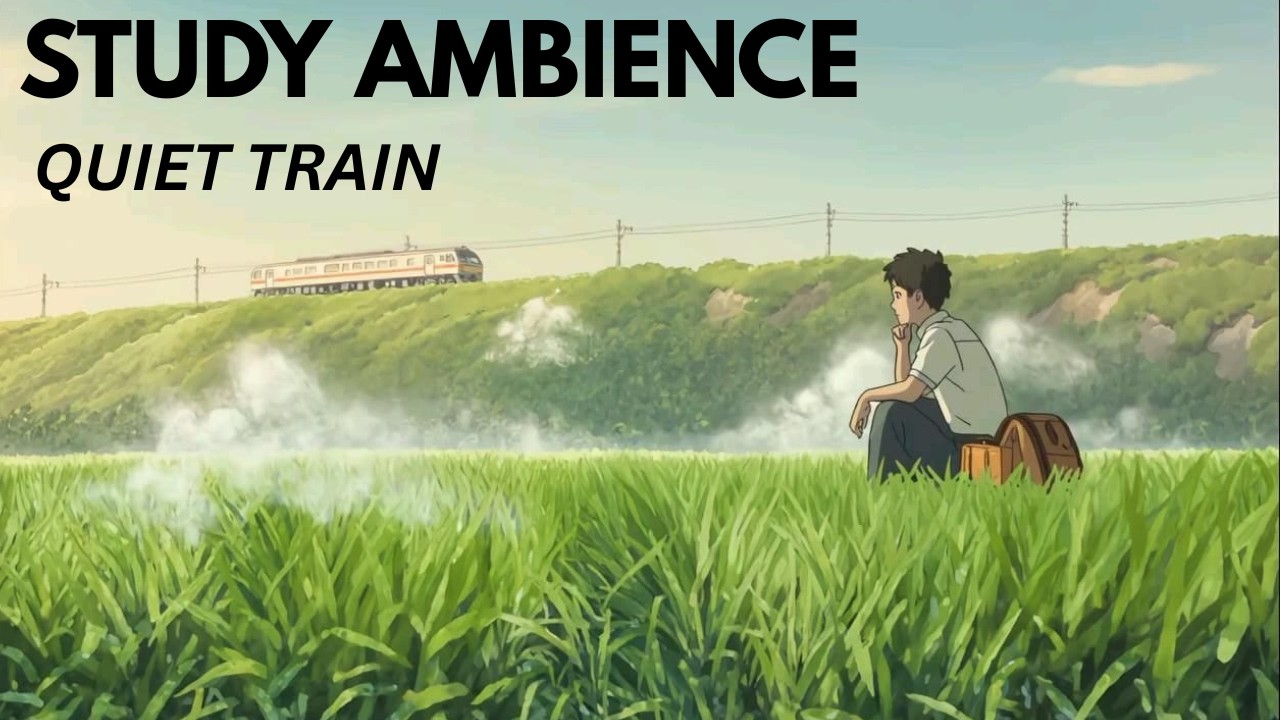 Quiet Countryside Train 🚆 Peaceful Nature Ambience for Study & Relax