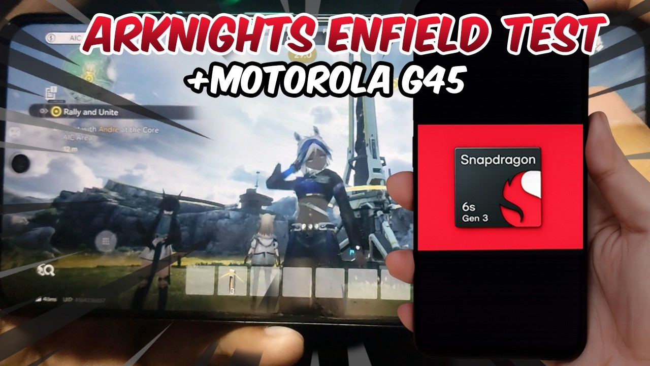 Arknights Enfield Gaming Test on Snapdragon 6s Gen 1! Motorola G45