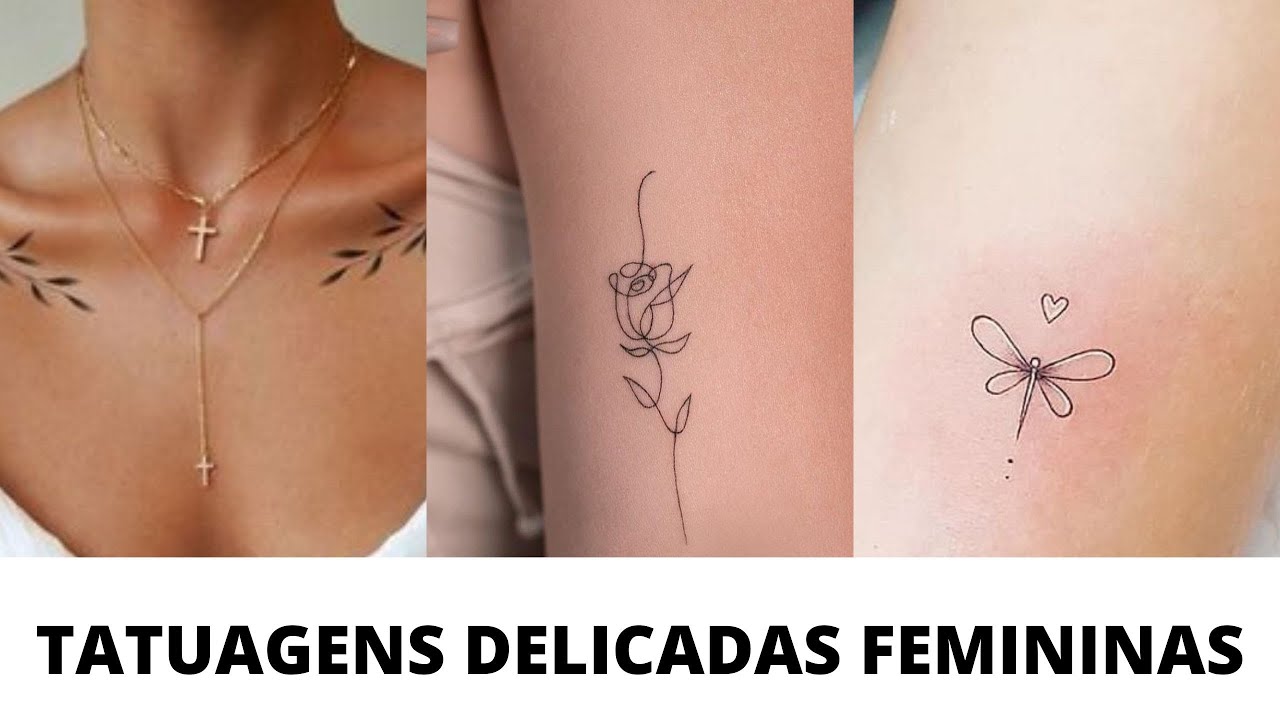 TATUAGEM FEMININA DELICADA: Confira mais de 50 tatuagens delicadas para se apaixonar!