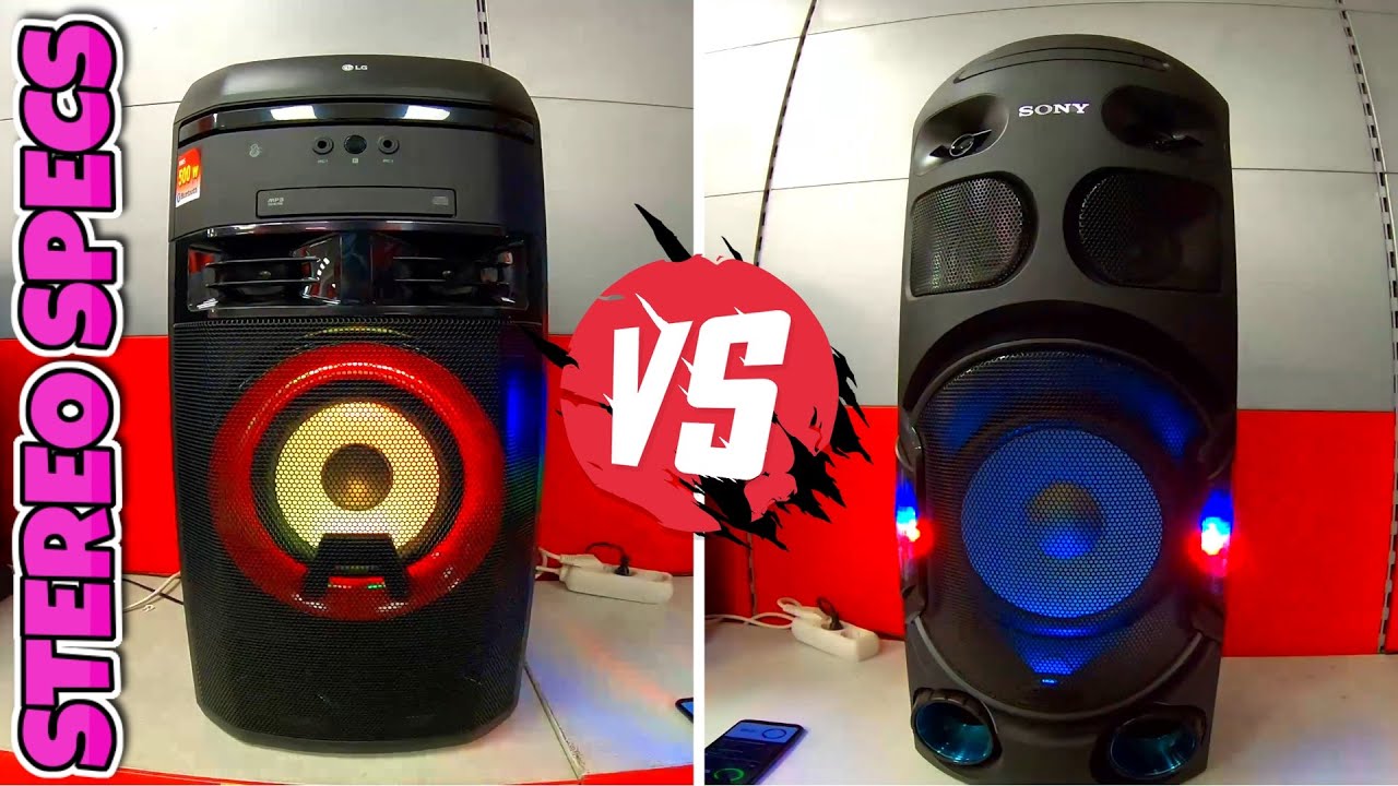 Sony MHCV42D vs Lg X BOOM OK 55 | Boombox Battle | Best Budget Speakers |  Review 2020 Deep Bass