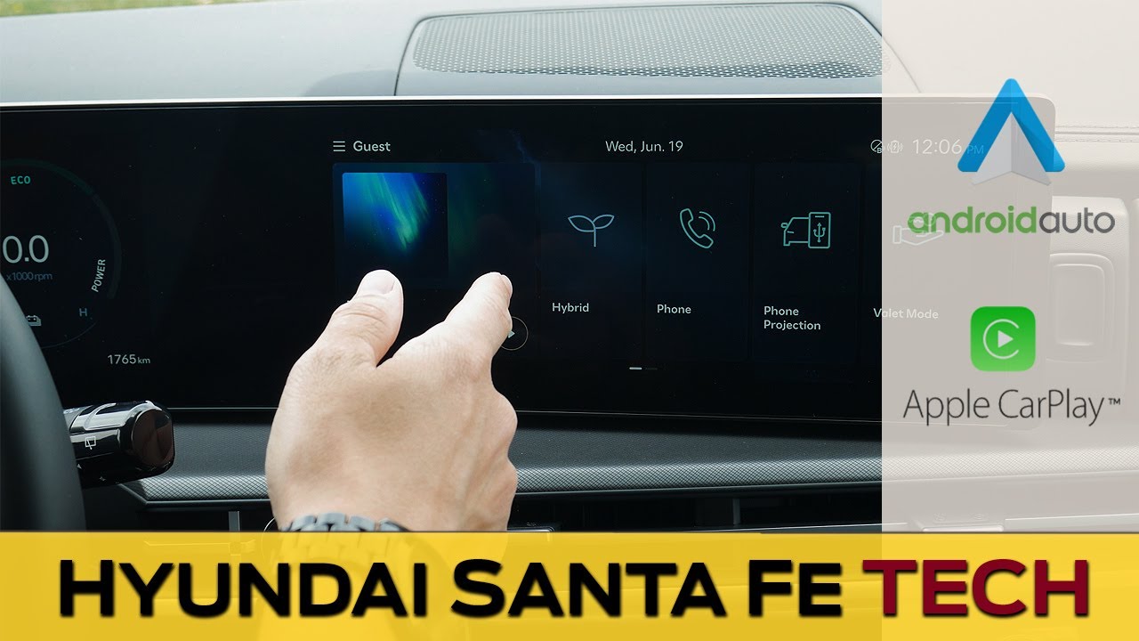 Media Screen in the Hyundai Santa Fe Hybrid (2024-2025) | CarPlay, Android Auto, Tricks and more!
