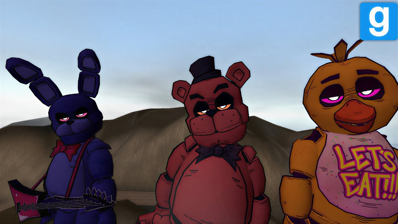 GMOD FNAF | Retro Fnaf On a Bridge