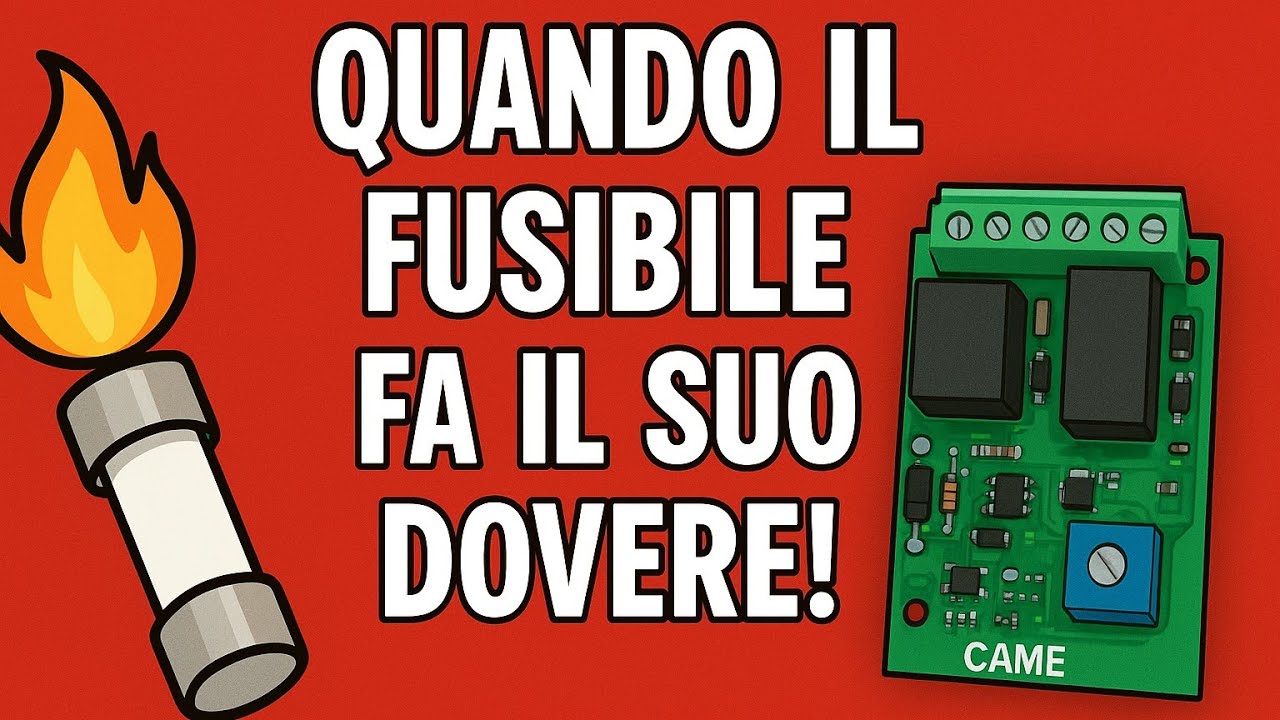 Quando il Fusibile fa il Suo Dovere! Riparazione scheda CAME per cancello