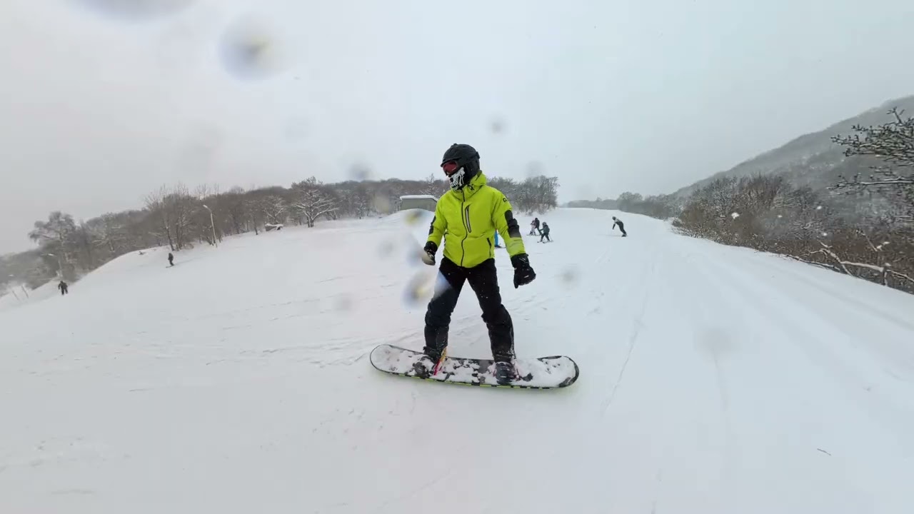Snowboarding with my bro