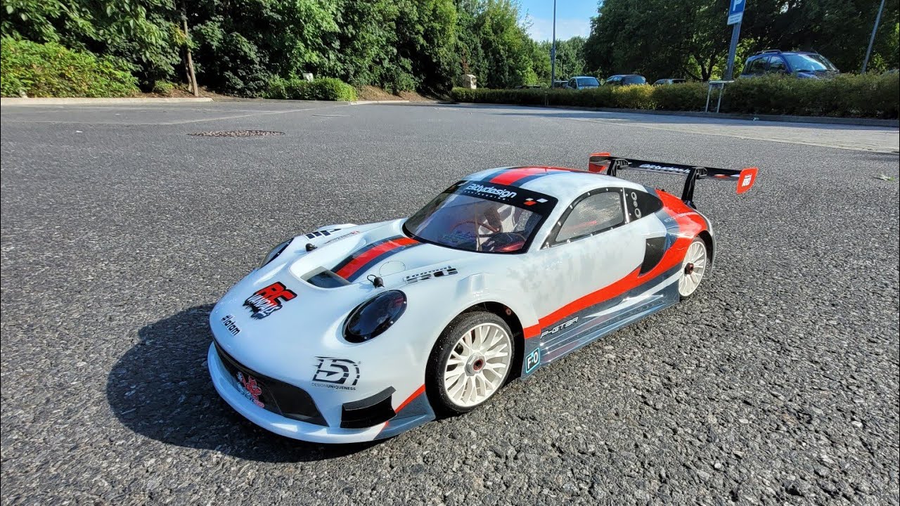 Piękne Porsche GT3-R Bittydesign | prezentacja i pierwsza jazda 6s | Arrma Infraction | toomajRC