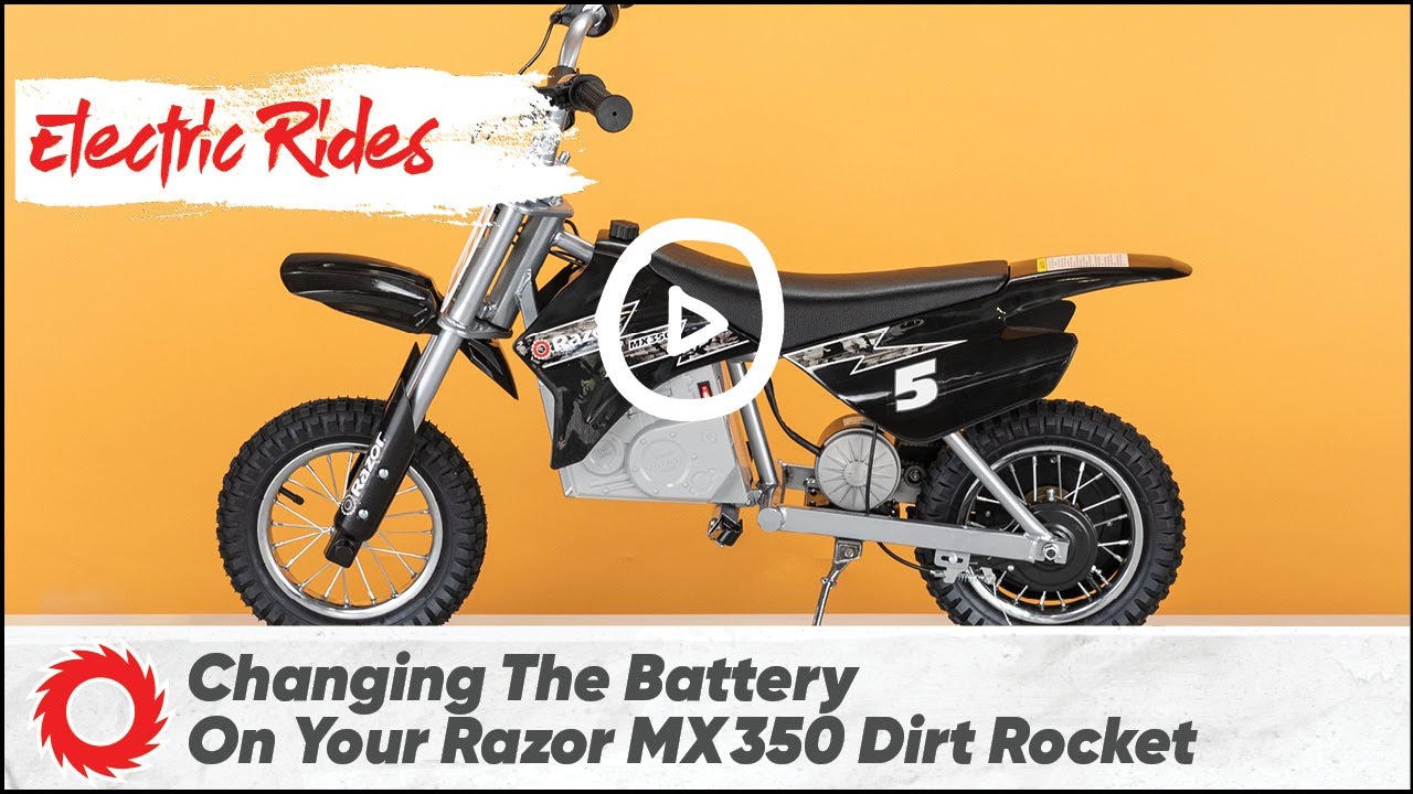 Как заменить аккумулятор на Razor MX350 Dirt Rocket