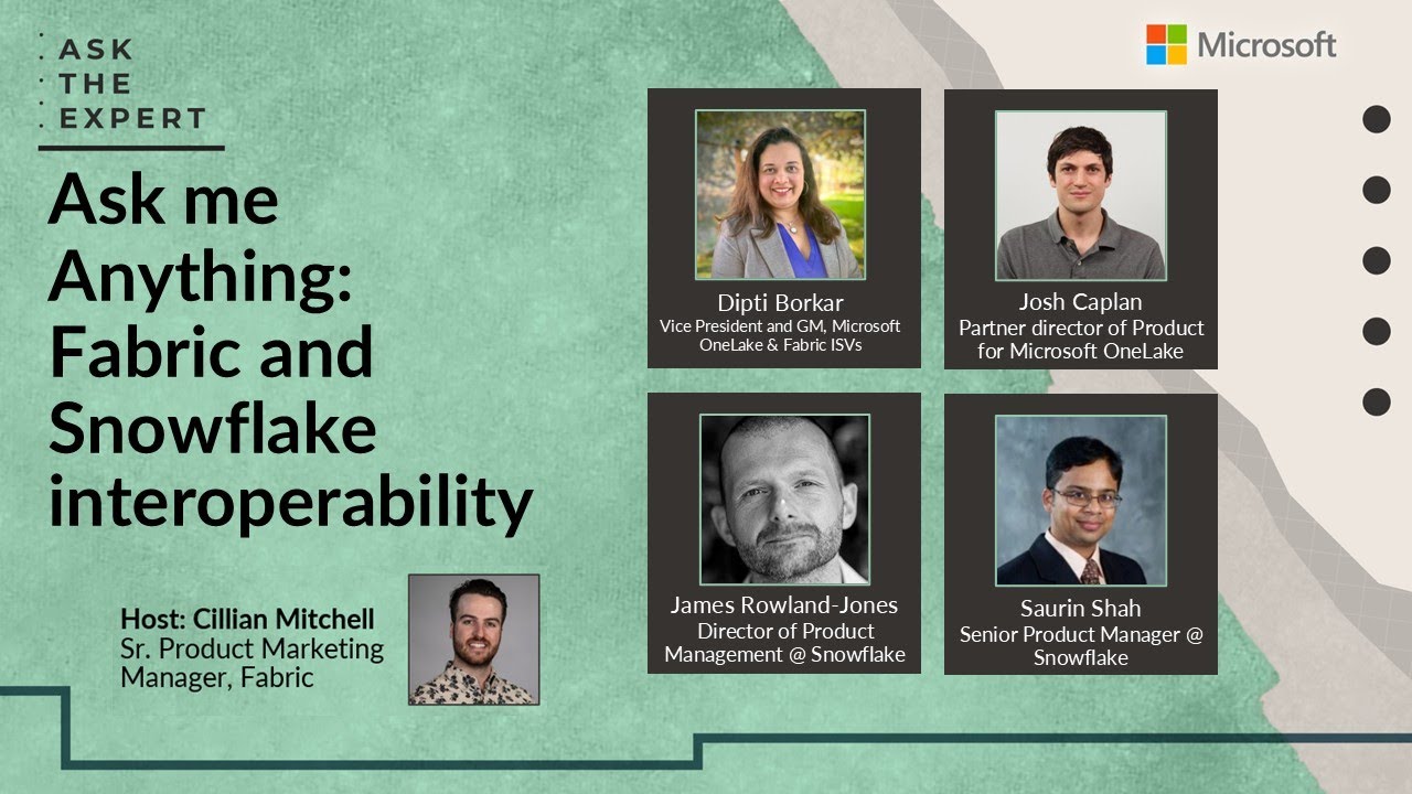 Ask me Anything: Fabric and Snowflake interoperability