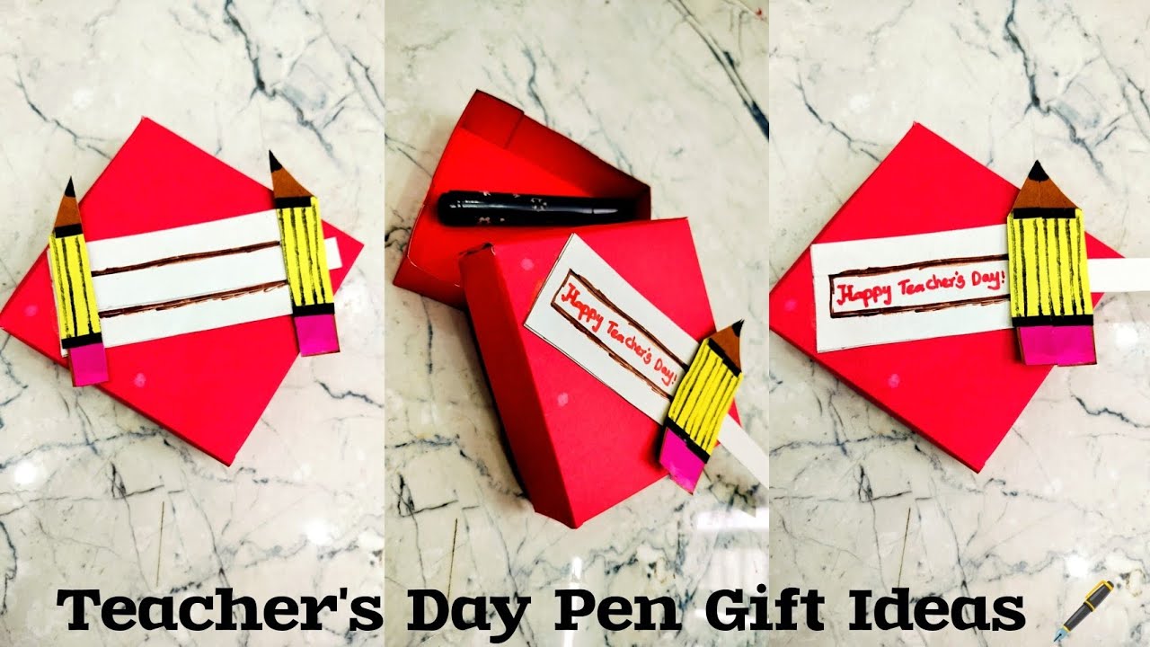 Last minute teacher's day gift ideas / pen gift packing ideas / how to pack pen / teacher's day gift