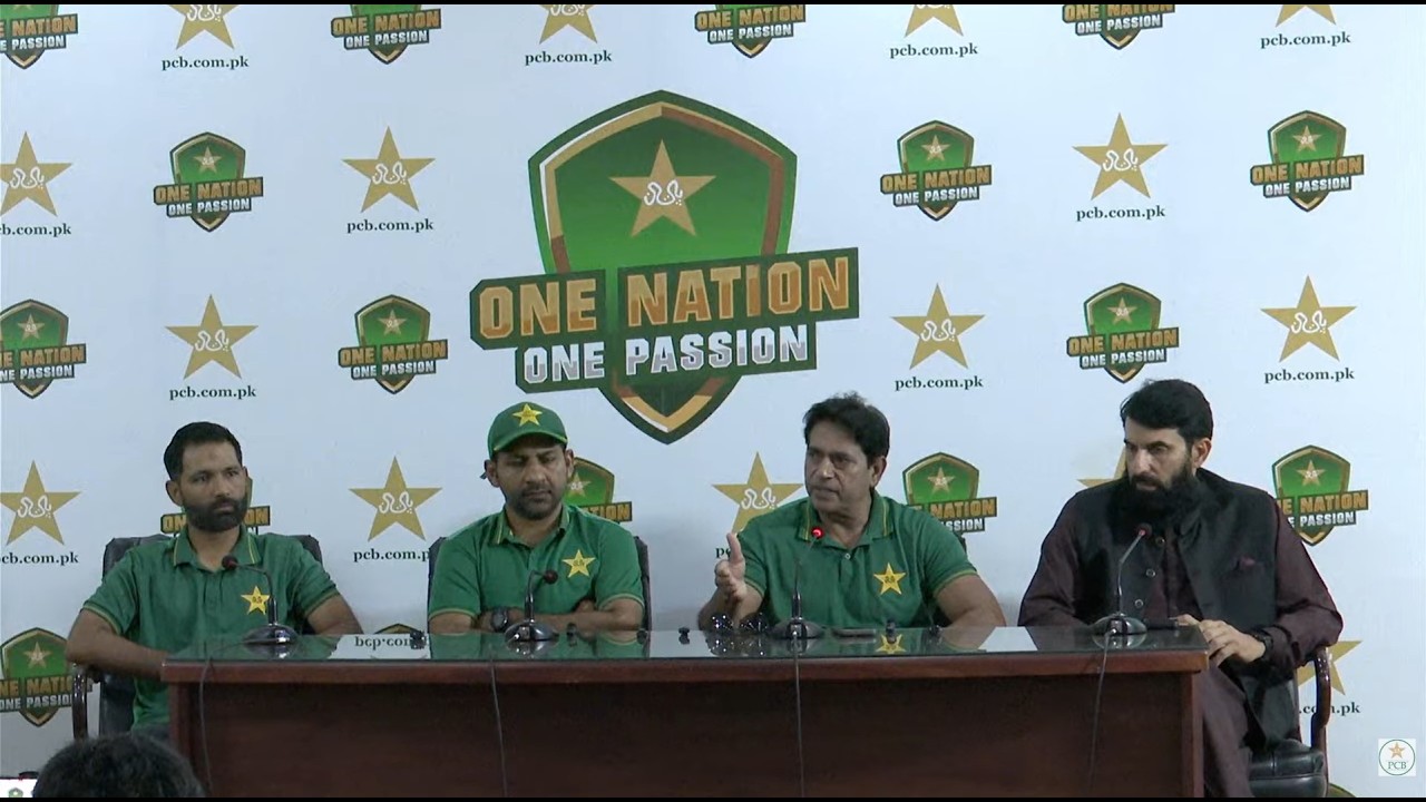 Pakistan Men's National Selection Committee press conference at Gaddafi Stadium, Lahore