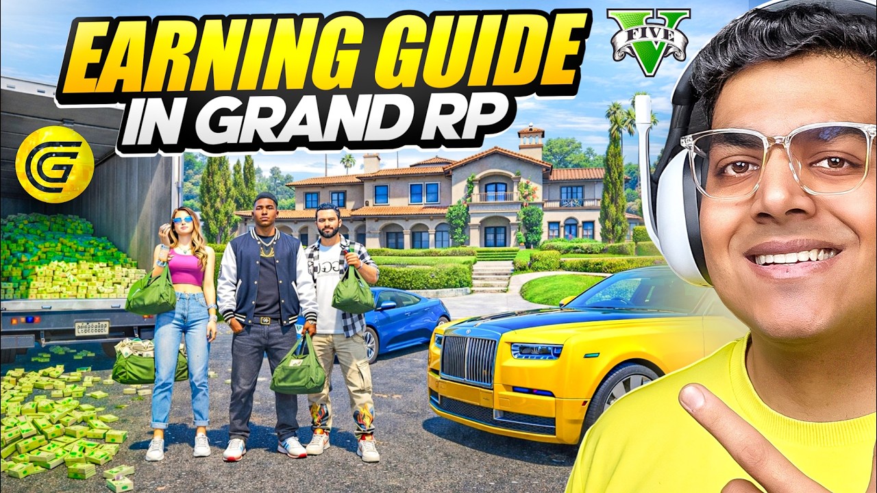 10 Ways To Earn Millions in GTA 5 Grand RP | Grand RP Beginner's Guide Part-3