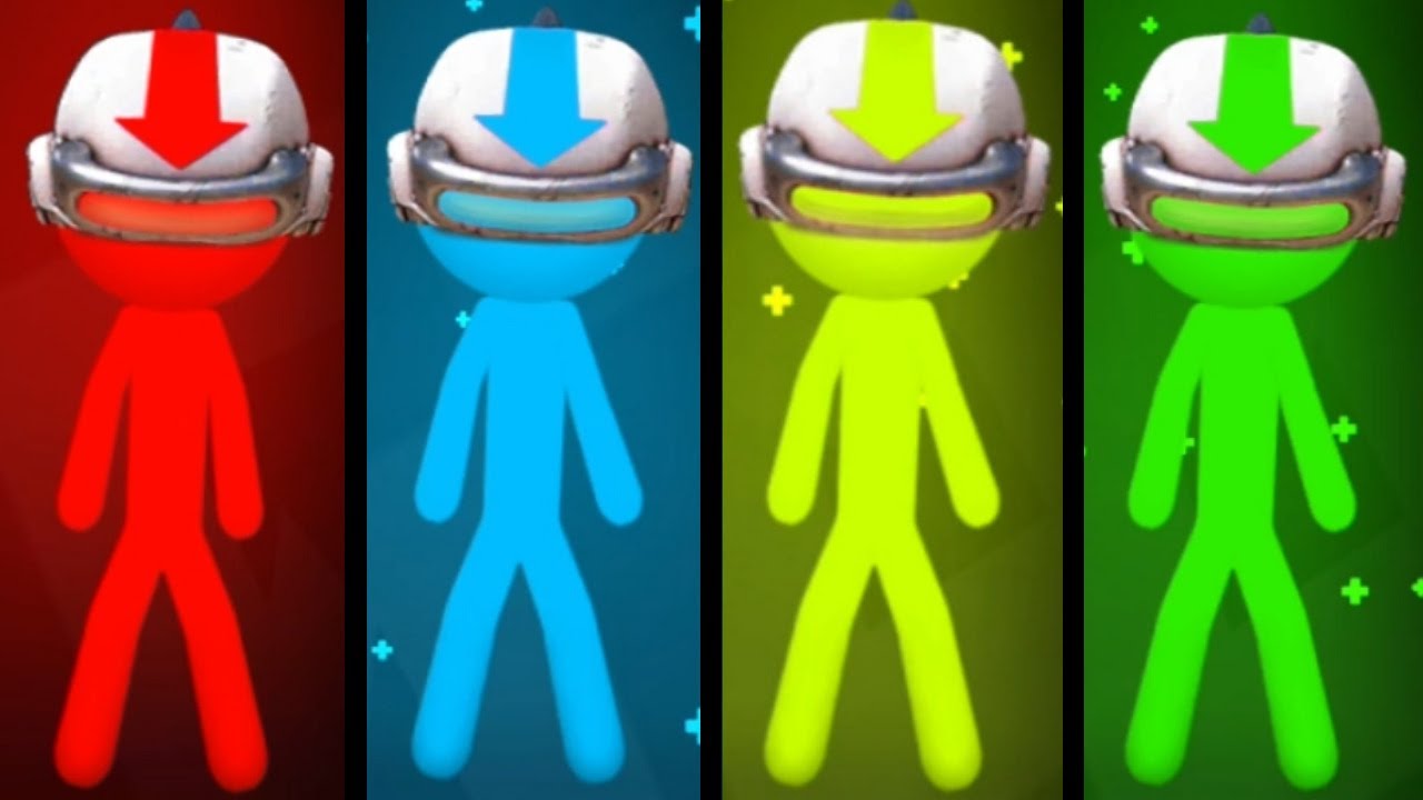 Stickman Party ALL HATS / ALL SKINS Updated 2023 4 Player Minigames Gameplay New Version Mod