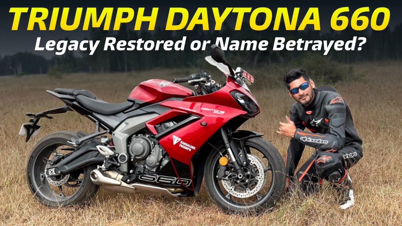 0-100 in 3 Seconds | Top Speed - Triumph Daytona 660 | Ride Review in Kannada