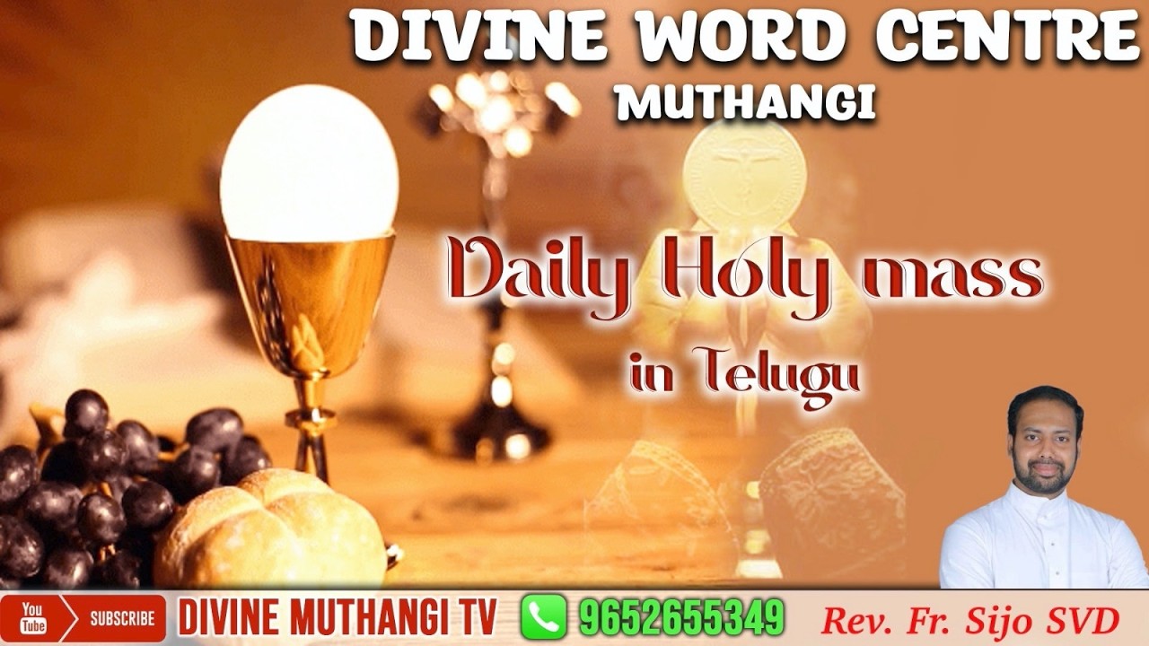 Rev. Fr. Sijo SVD | 24-02-2026 | Holy Mass in Telugu | దివ్యవాక్కు కేంద్రం, ముత్తంగి |.mp4