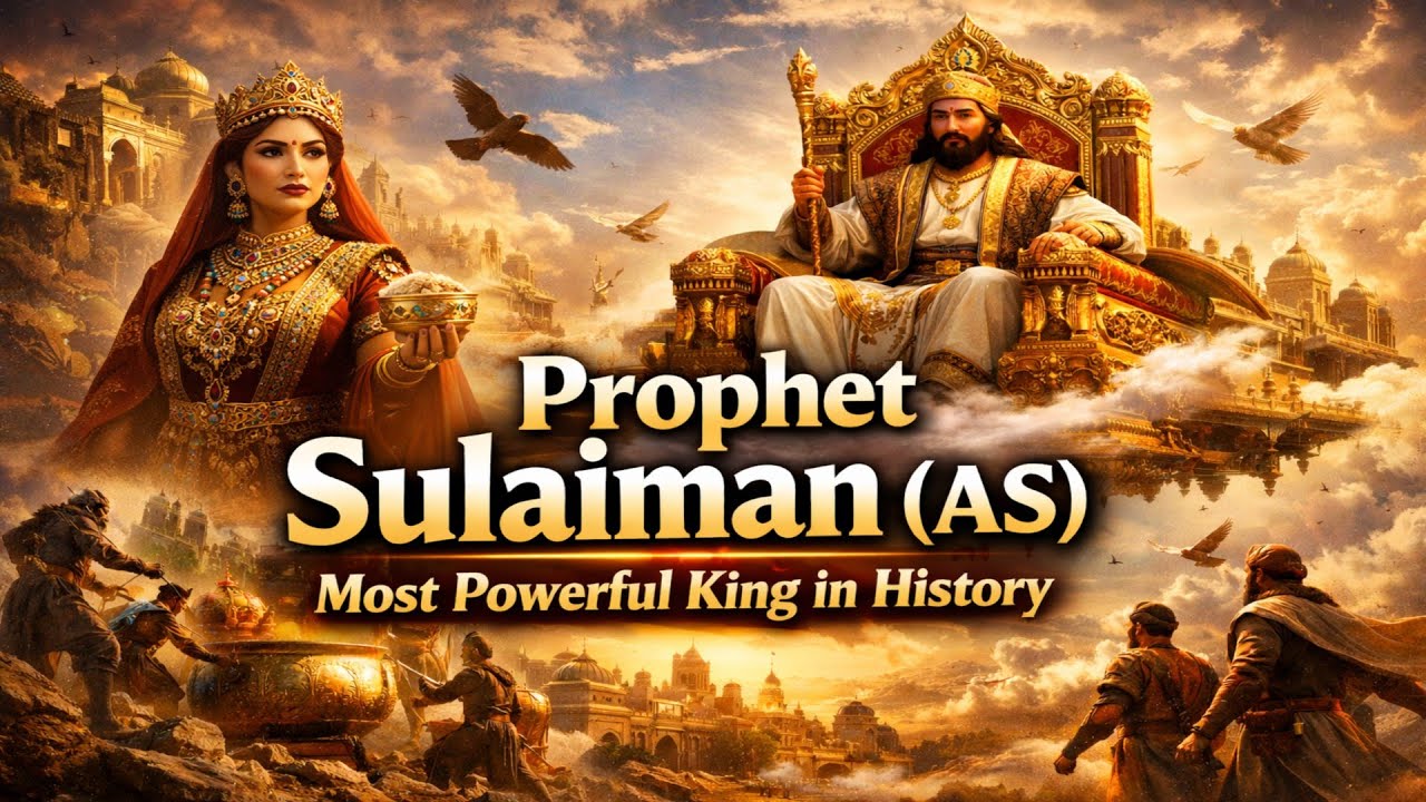 دنیا کا سب سے طاقتور بادشاہ | Prophet Sulaiman (AS) – The Most Powerful King in History