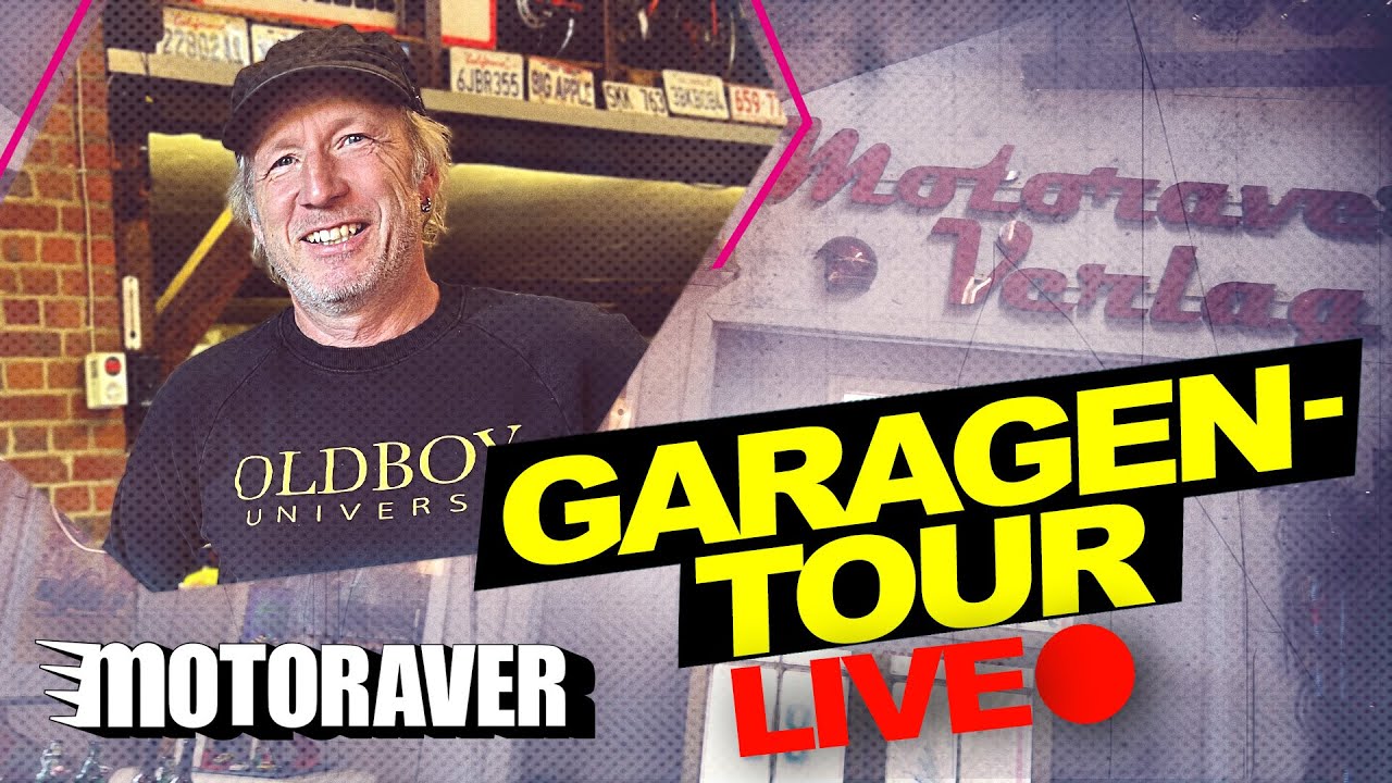 Die Motoraver-Garagen-Tour | Sammlerstücke & Kuriositäten 🤯  Livestream | Motoraver