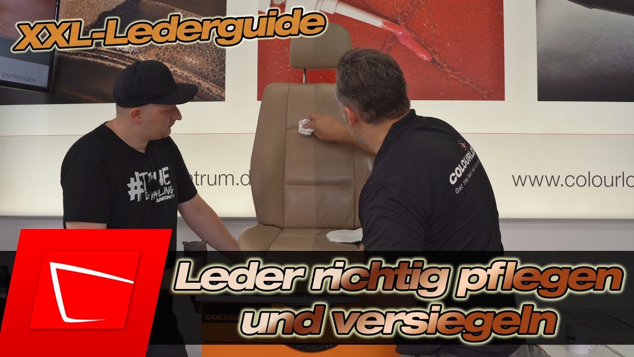 Leder richtig pflegen und versiegeln Unterschied COLOURLOCK Protector und Versiegelung Lederguide #4