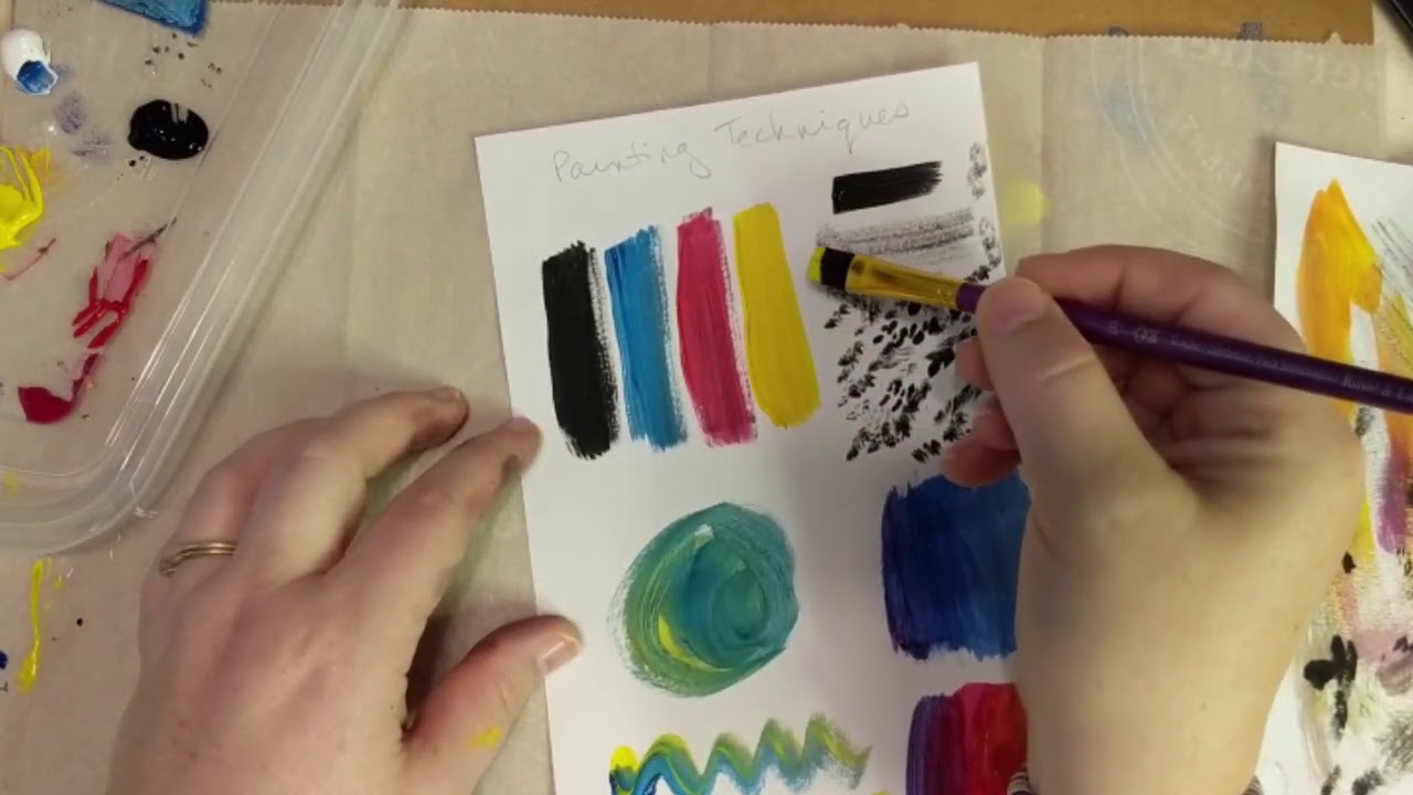 Painting for Kids: Different ways to paint using acrylic or tempera paint