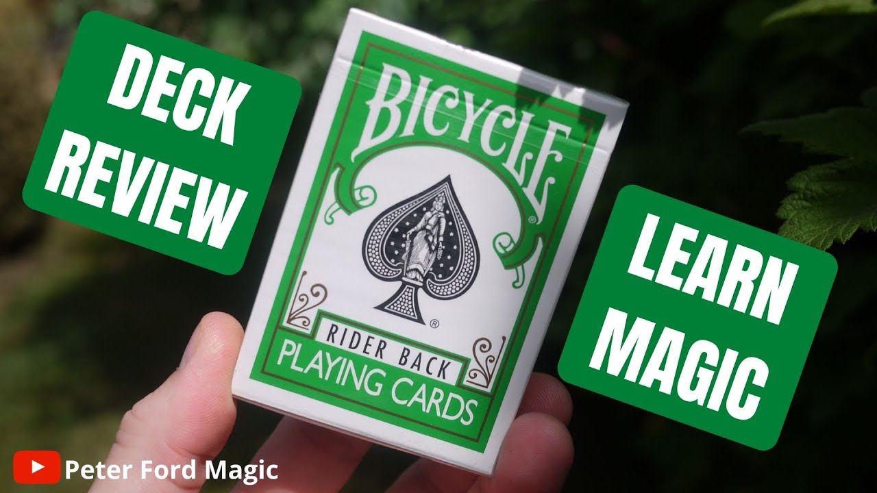 Green Bicycle Rider Back Playing Cards - Unboxing | Review | Magic Tricks | Tutorial