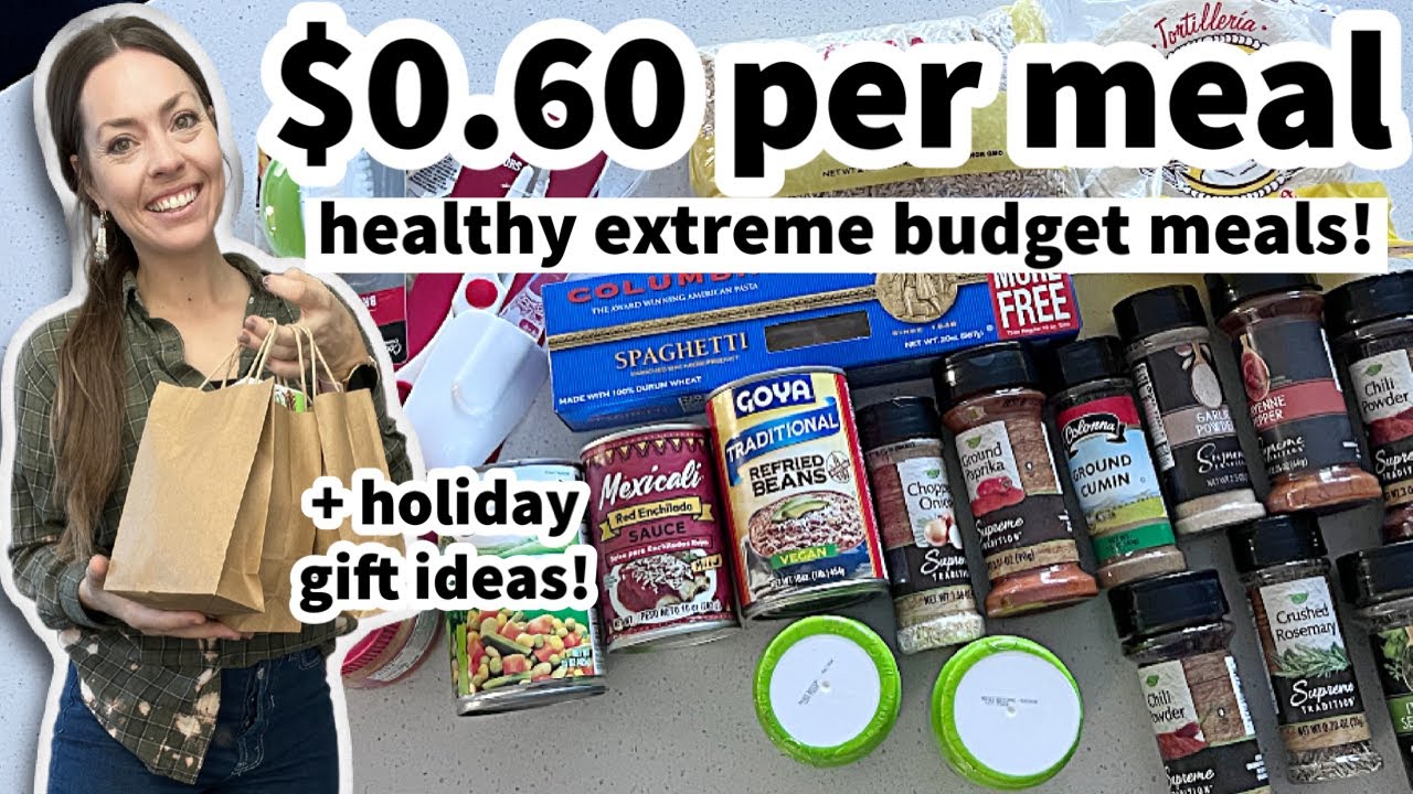 $0.60 Extreme Budget Meals | Easy Healthy and Affordable Meals! + Dollar Tree Must Buys & MORE!