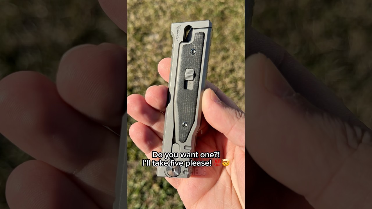 World's Most DANGEROUS Knife Ever?! 💯🤯 Reate EXO-M Gravity Knife #shorts