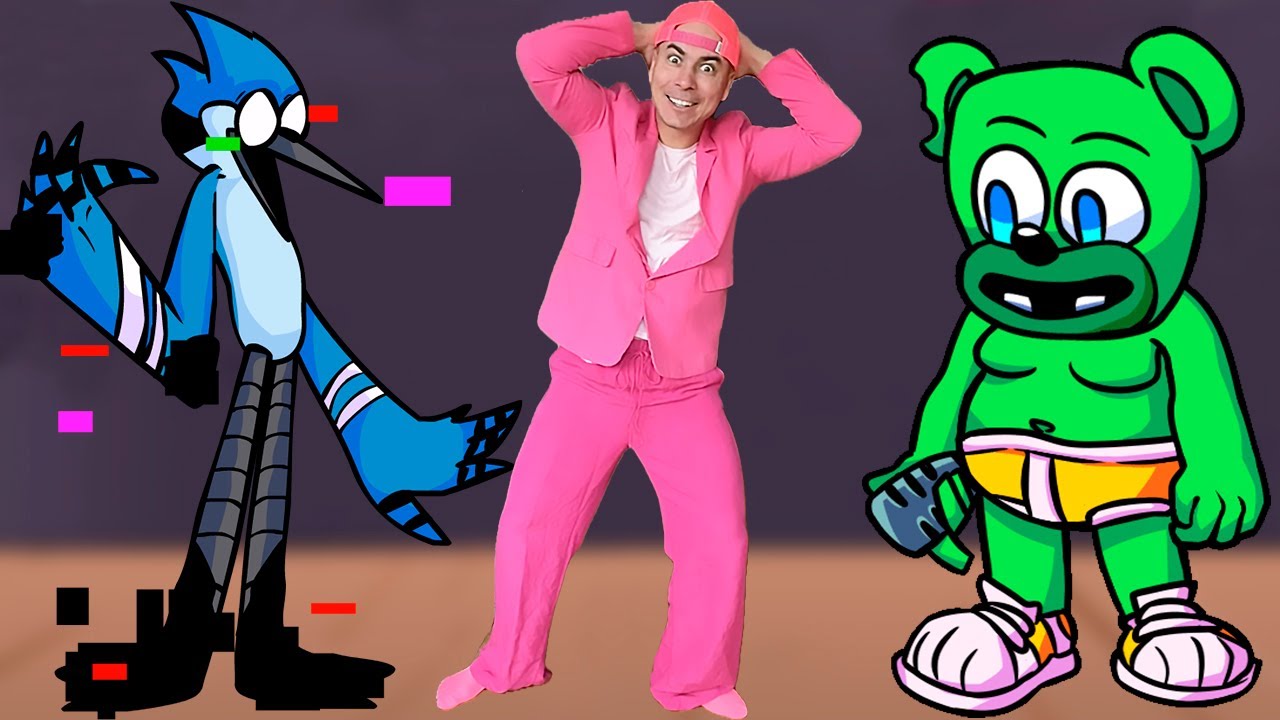 FNF Character Test | Gameplay VS Real Life | Mordecai | Gummy Bear | My Little Pony + Backstage