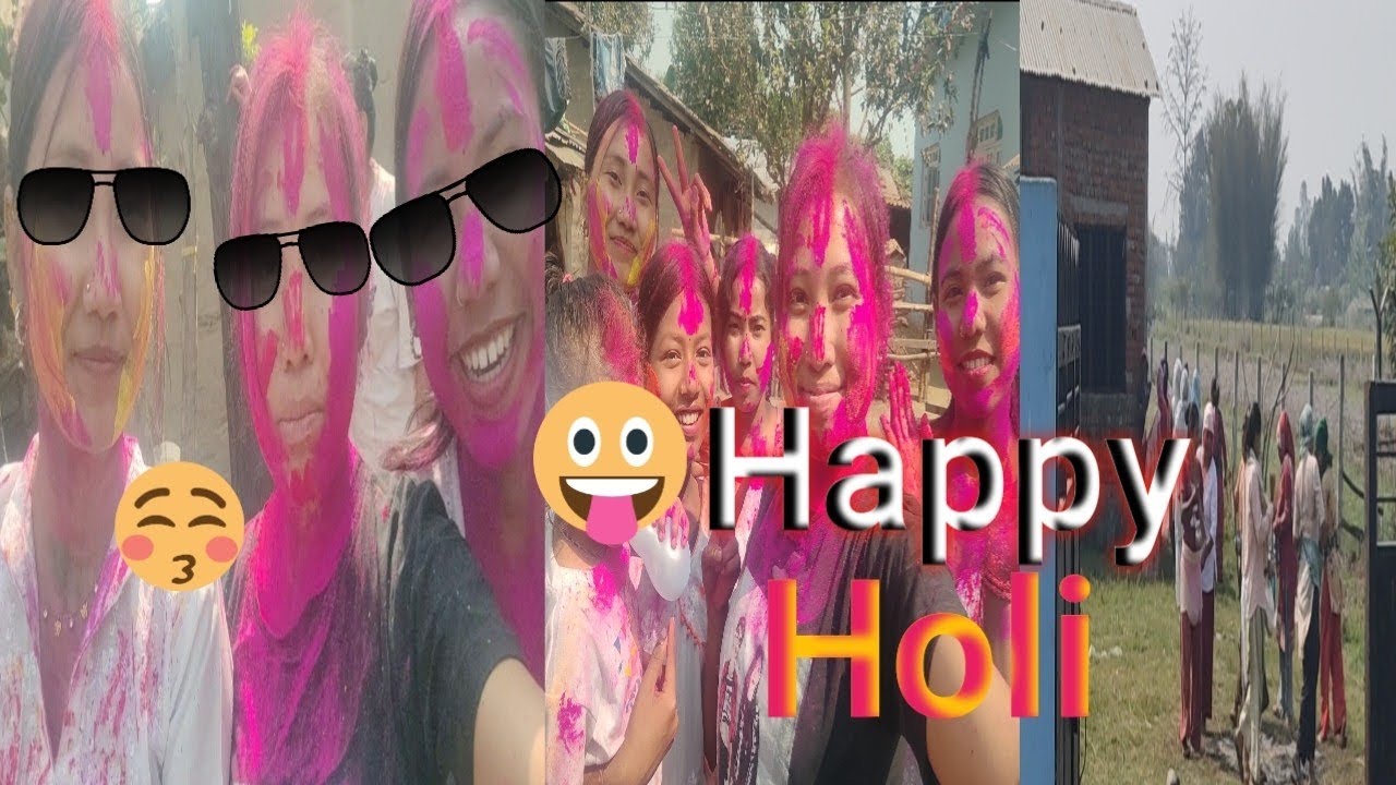 Gotiyar sang holi kheldai ☺️🥰sano bacha dekhi holi suruwat 🔫💦😁 ||Eleena_sirwar||☺️🌹